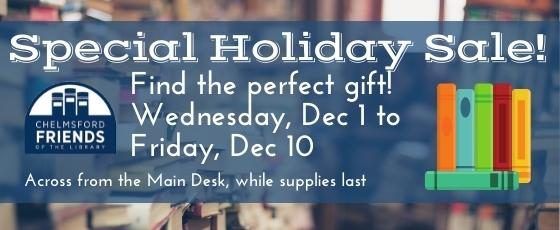 Special Friends of the Library Book Sale, 12/1-12/10! Teaser image