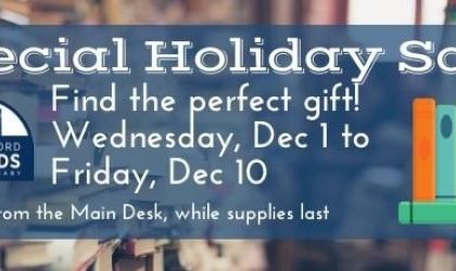 Special Friends of the Library Book Sale, 12/1-12/10! Teaser image