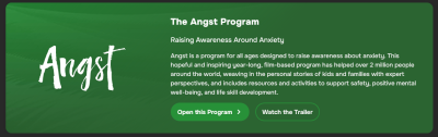 Preview banner for the Angst program