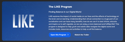 Preview banner for the LIKE program