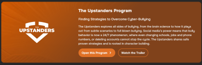 Preview banner for The Upstanders program