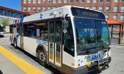 A picture of an LRTA bus.