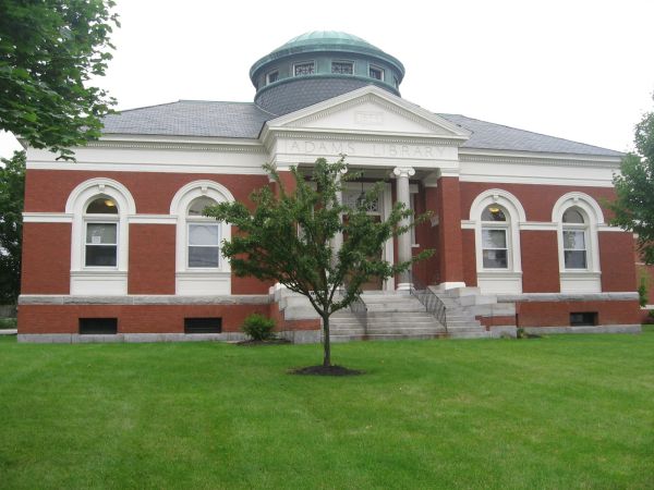 Photo of exterior of Adams Library