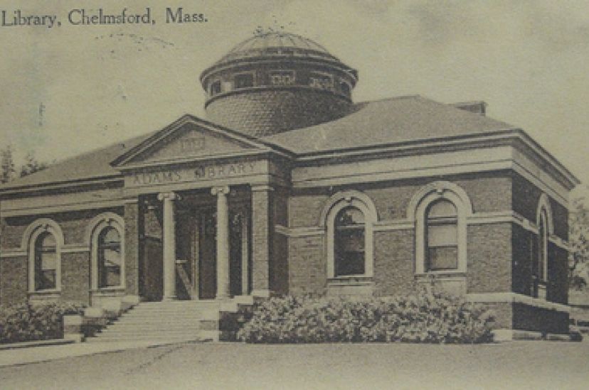 Photo of the original 1894 Adams Library building.